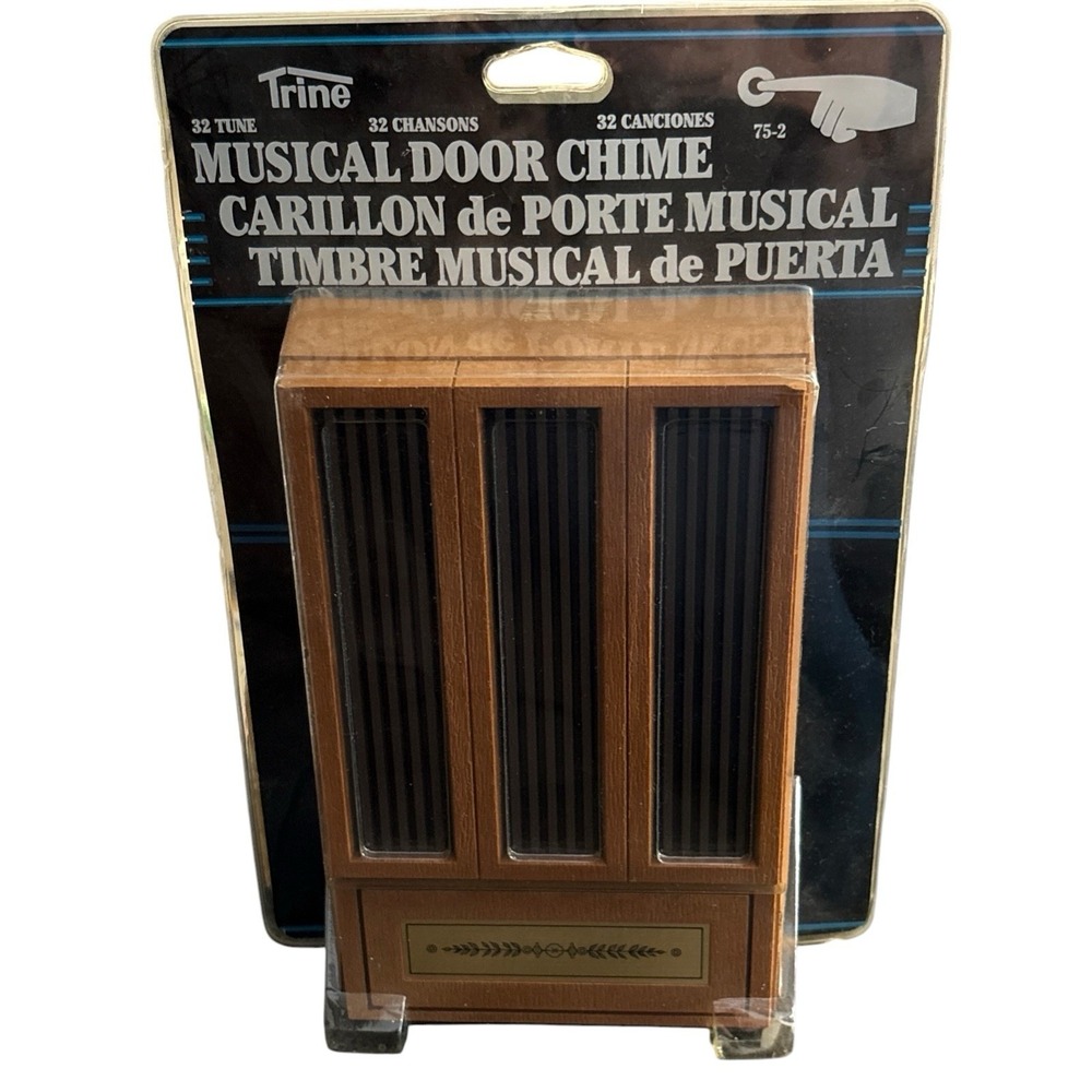 New Trine Musical Door Chime 75-2 Programmable 32 Tunes Vintage 1992 NOS Sealed